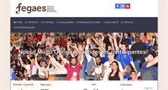 Desktop Screenshot of fegaes.com.br