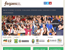 Tablet Screenshot of fegaes.com.br